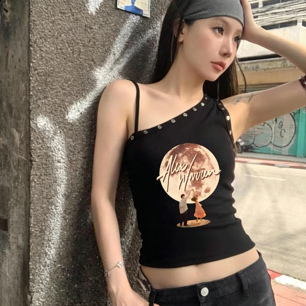 Alex Warren cropped top shoujo scene  meme alternative  gyaru baddie tshirt 2000s vintage cheap