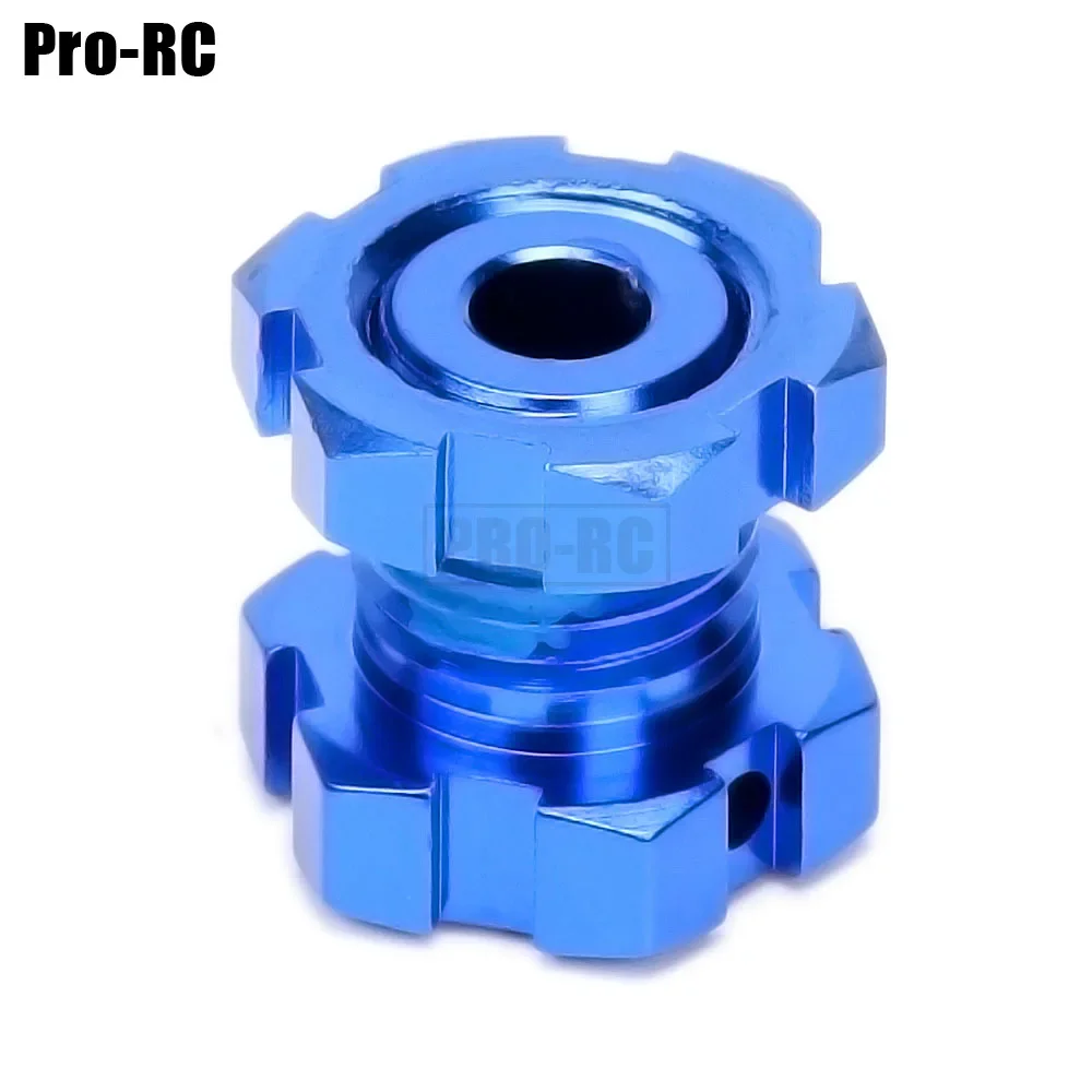 4Pcs Aluminum Alloy 17mm Hex Nuts Splined Wheel Hubs 5353X 5353 Set for RC Traxxas 1/10 Summit E-MAXX E REVO 3.3 Slayer Pro 4x4