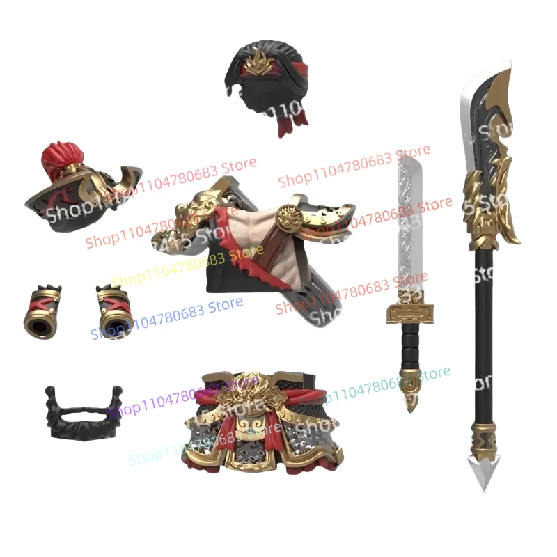 MOC ビルディングブロック組み立て人形アクセサリーおもちゃ蜀ハン類人ナイフラック周滄モデル装飾品男の子のお気に入りのギフト