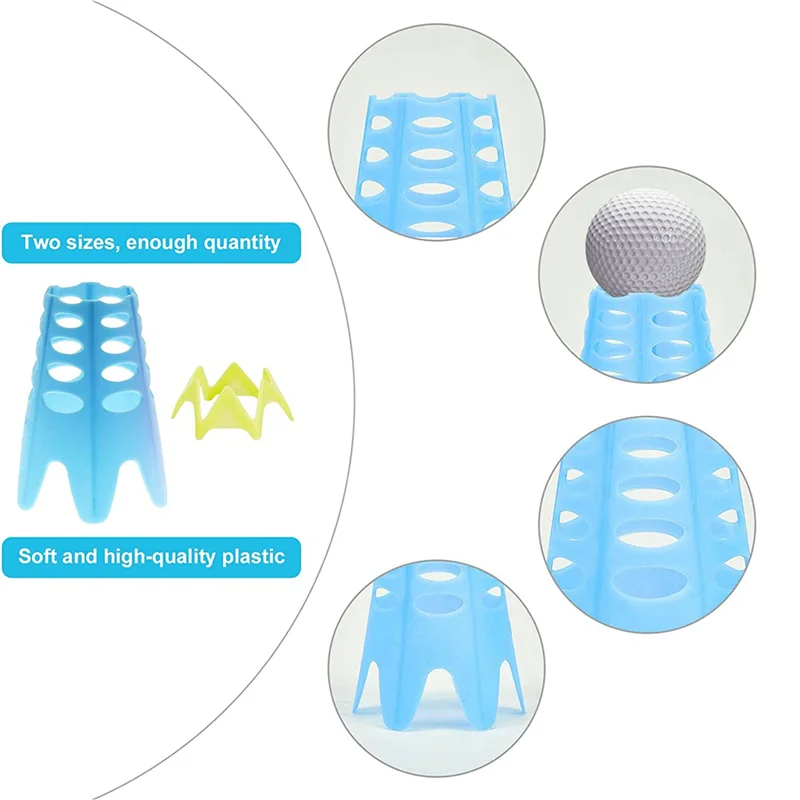 

B72A Golf Simulator Tees,72 Pcs Indoor Golf Tees Golf Mat Tees Plastic Golf Tees Practice Golf Tees,Tall + Short