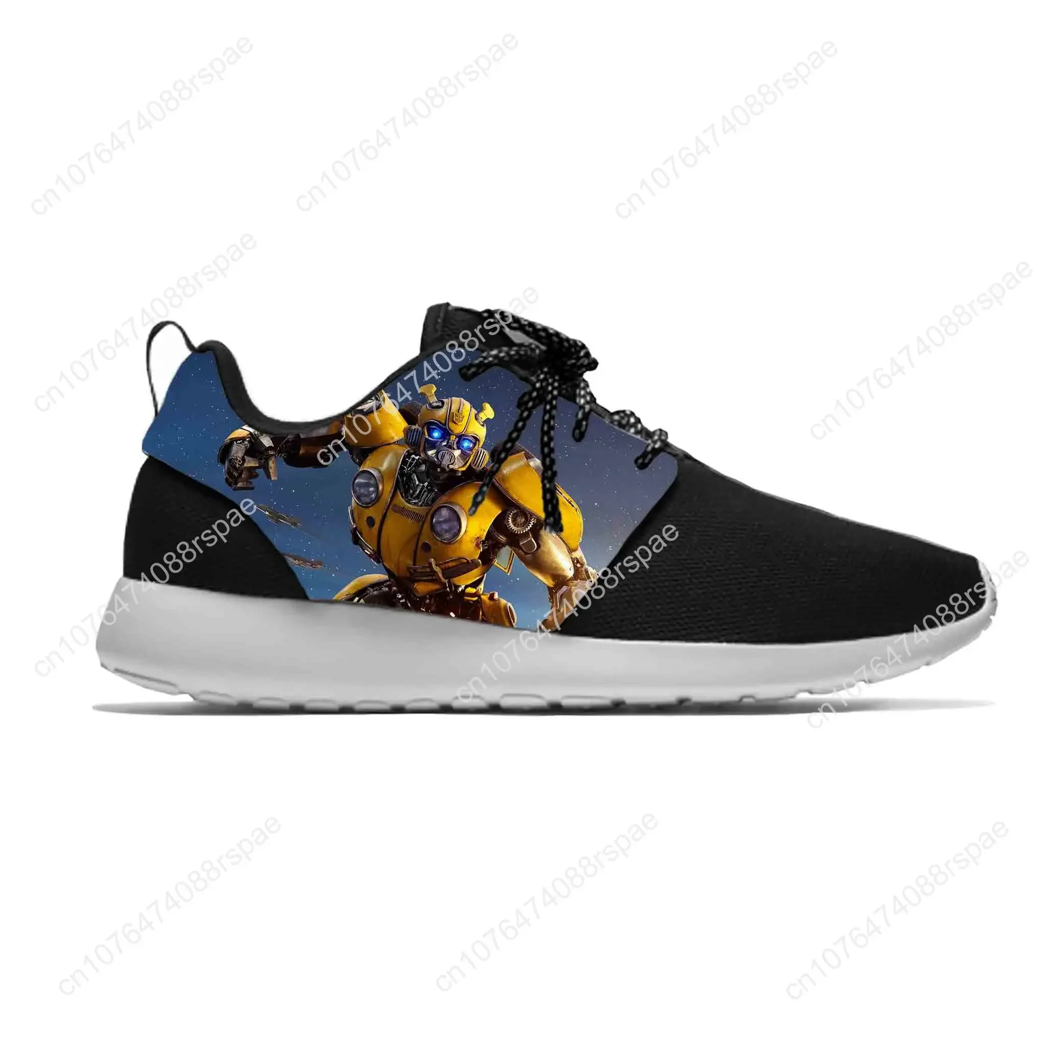 Anime Cartoon Manga transformator Bumblebee moda sportowe buty do biegania na co dzień oddychająca lekka buty sportowe męskie/damskie z nadrukiem 3D