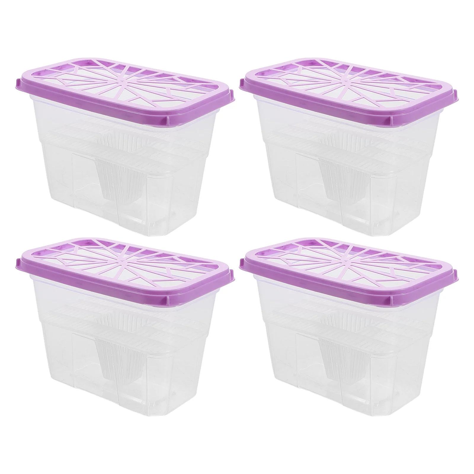 

4Pcs Empty Moisture Absorber Box Reusable Plastic Case for Home Use Cabinet Wardrobe Shoe Rack Solution Replacement