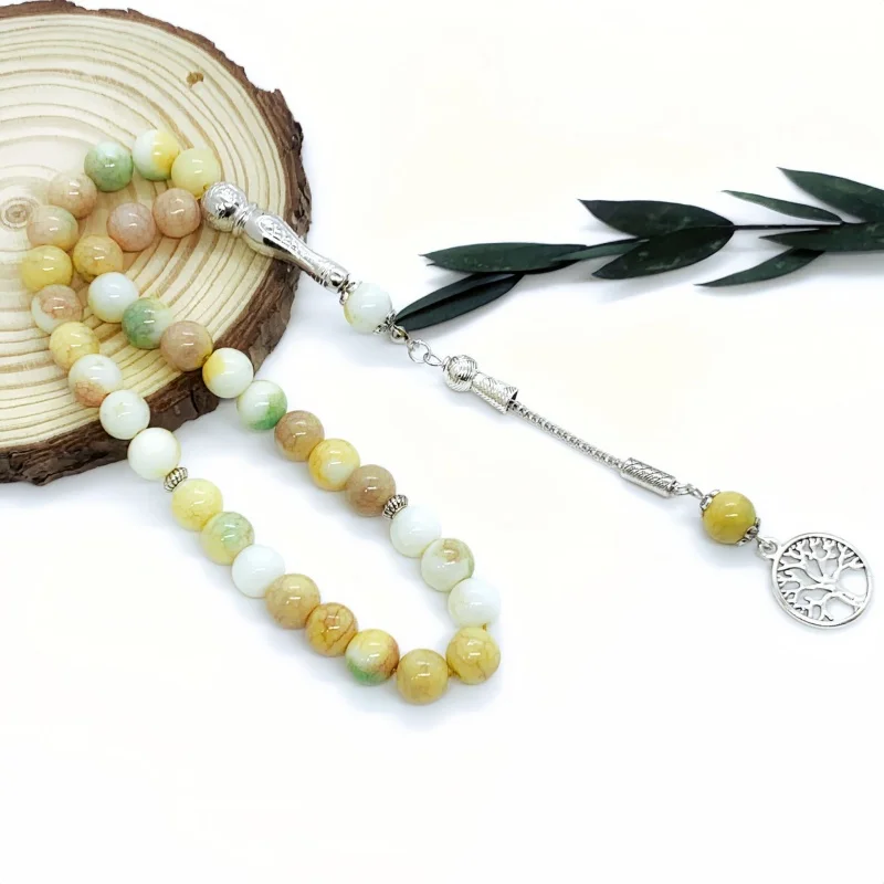 10 cm 33 candy-colored ice beads daily prayer rosary TASBIH daily prayer prayer beads