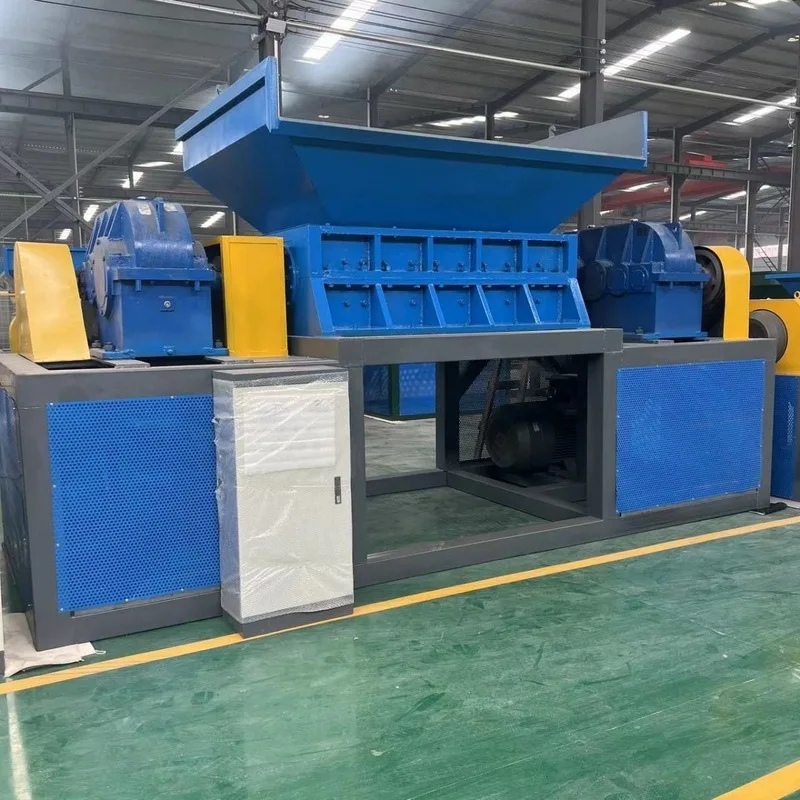 Model 800 Automatic Shredder Alloy Steel Blade 41Kw 380V For Wood Pallet Metal Plastic Bottle Recycling