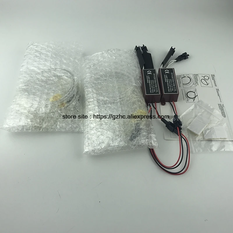 Dla Volkswagen VW Touareg 2007 2008 2009 2010 Ultra Bright Day Light DRL CCFL Angel Eyes Demon Eyes Kit Warm White Ring — zdjęcie 4