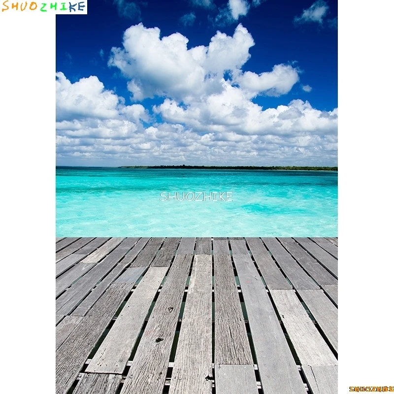 SHUOZHIKE الفن النسيج خلفيات للتصوير الفوتوغرافي الدعائم زهرة المشهد أرضية خشبية استوديو الصور خلفية ZLDT-14