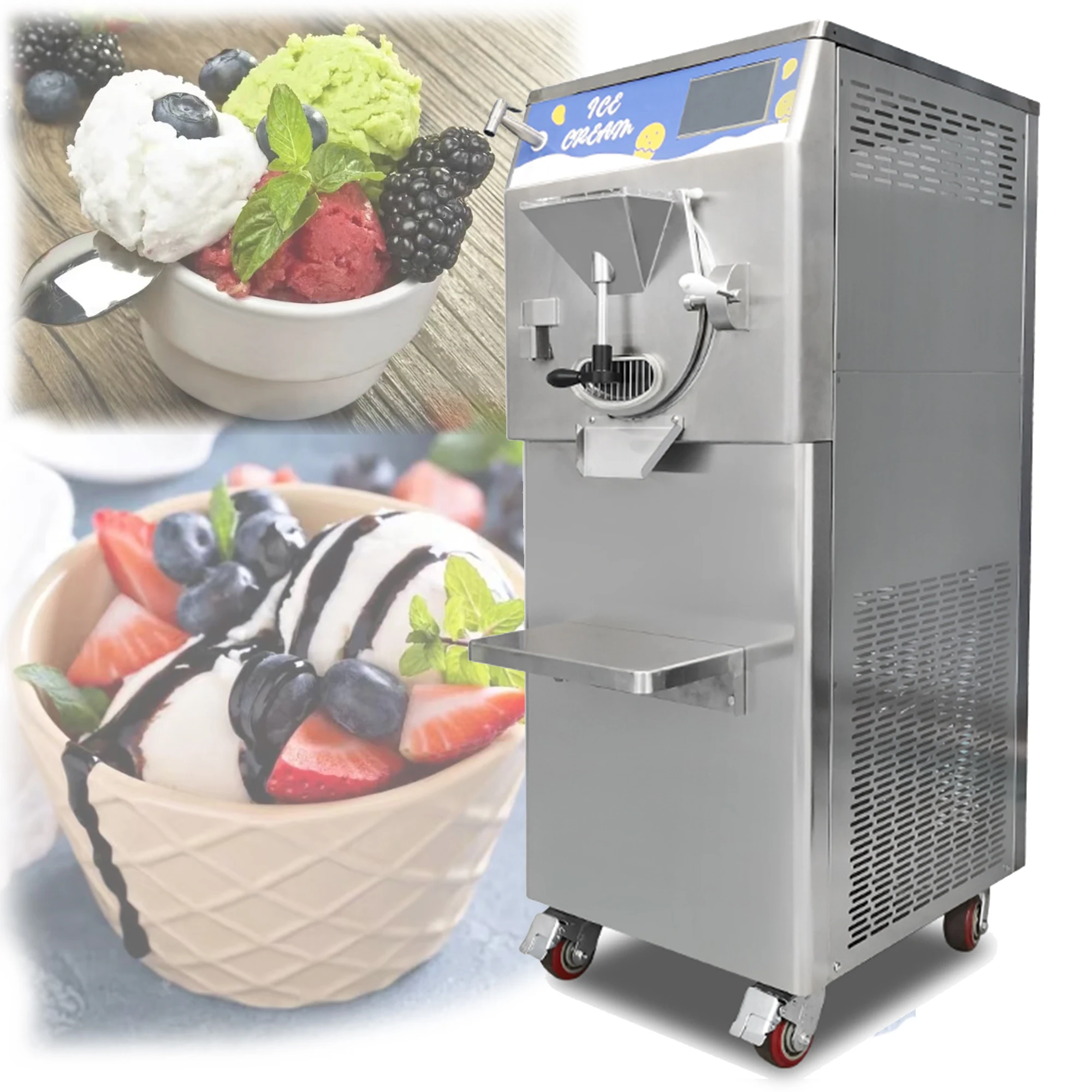 

Mvckyi Free Shipping 12L 48L/H Ice Cream Machine Italian Commercial Icecream Maker Machine For ice cream shop