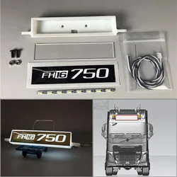 1:14 Scale LED Advertising Light Boxes Sun Visor Light Parts for Tamiya RC Truck Tipper VOLVO 750 FH16 560360 Assembly Toys DIY