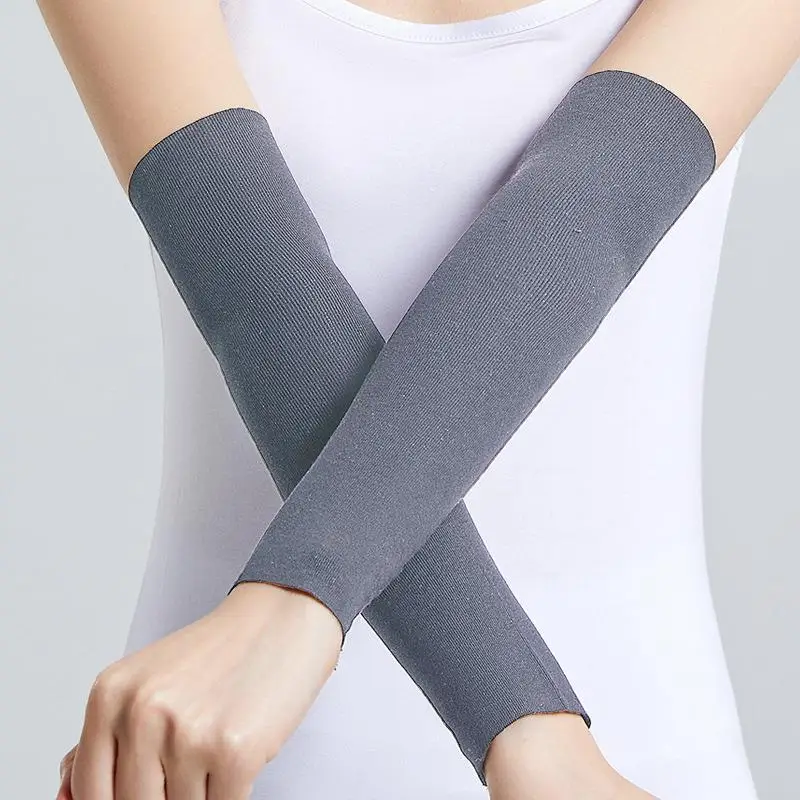 

Ice Silk Arm Sleeve Covers Breathable Seamless Elbow Protection Short Thin Summer Sun Protection Wrist And Arm Protector