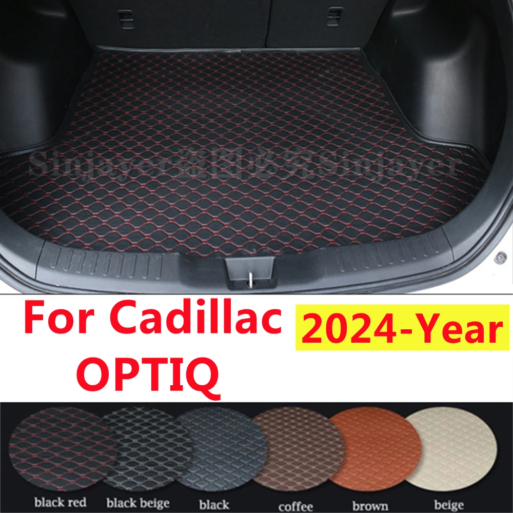 SJ Car Trunk Mat Custom Fit For Cadillac OPTIQ 2024 YEAR AUTO Tail Boot Tray Cargo Carpet Pad Protector Accessories Waterproof