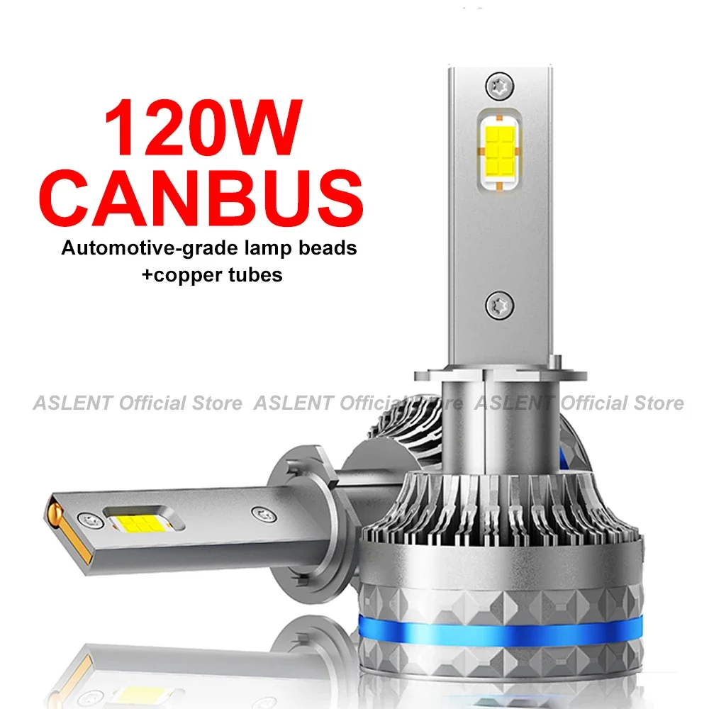 

2X H1 H3 HB3 9005 HB4 9006 120W H11 H4 H7 Headlights Canbus Led Bulbs 6000K LED 9007 9004 9012 H13 880 881 Led Copper Tube 12V