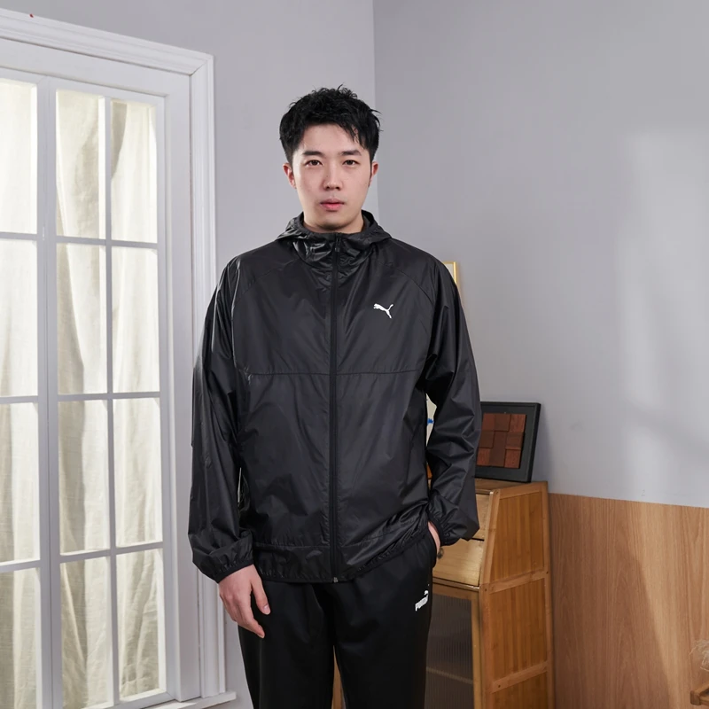 

Puma Black Puma Sportswear Casual Hooded Jacket Men's and Women's Clothing 68755401