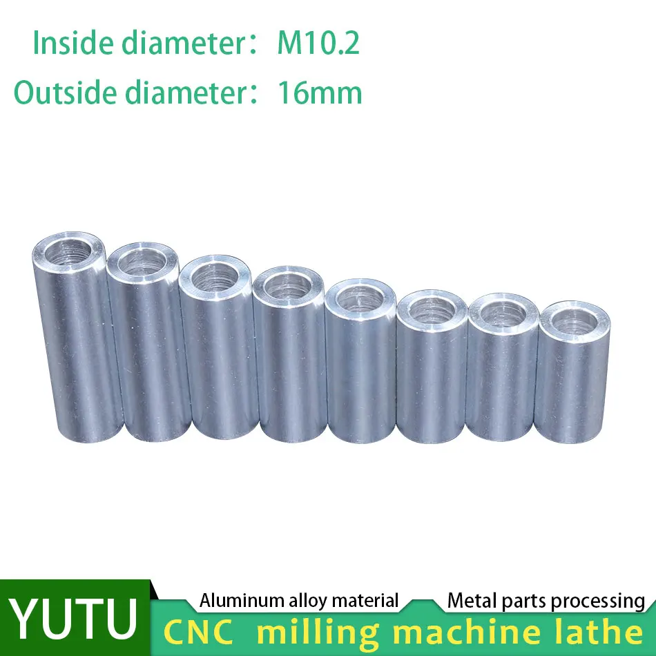 

Inner diameter 10.2 Outer diameter 16 Aluminum alloy thickened bushing washer Metal meson retaining ring isolation column