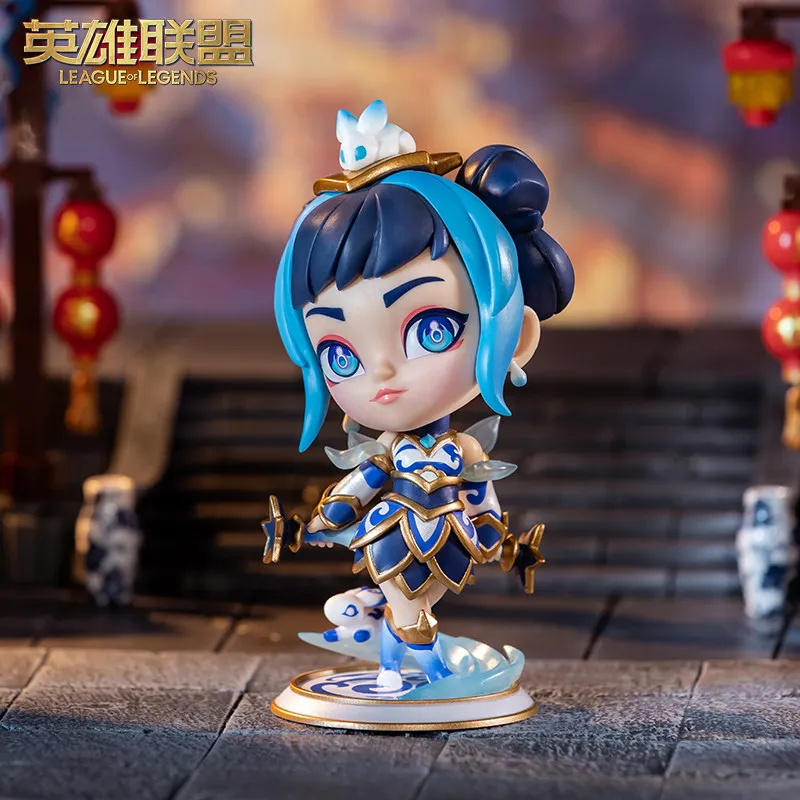 In Stock League of Legends Blue Porcelain Lux 12.6cm Dragon Year Limited Figure Game Collectible Anime Model Trendy Desktop Doll - view 5