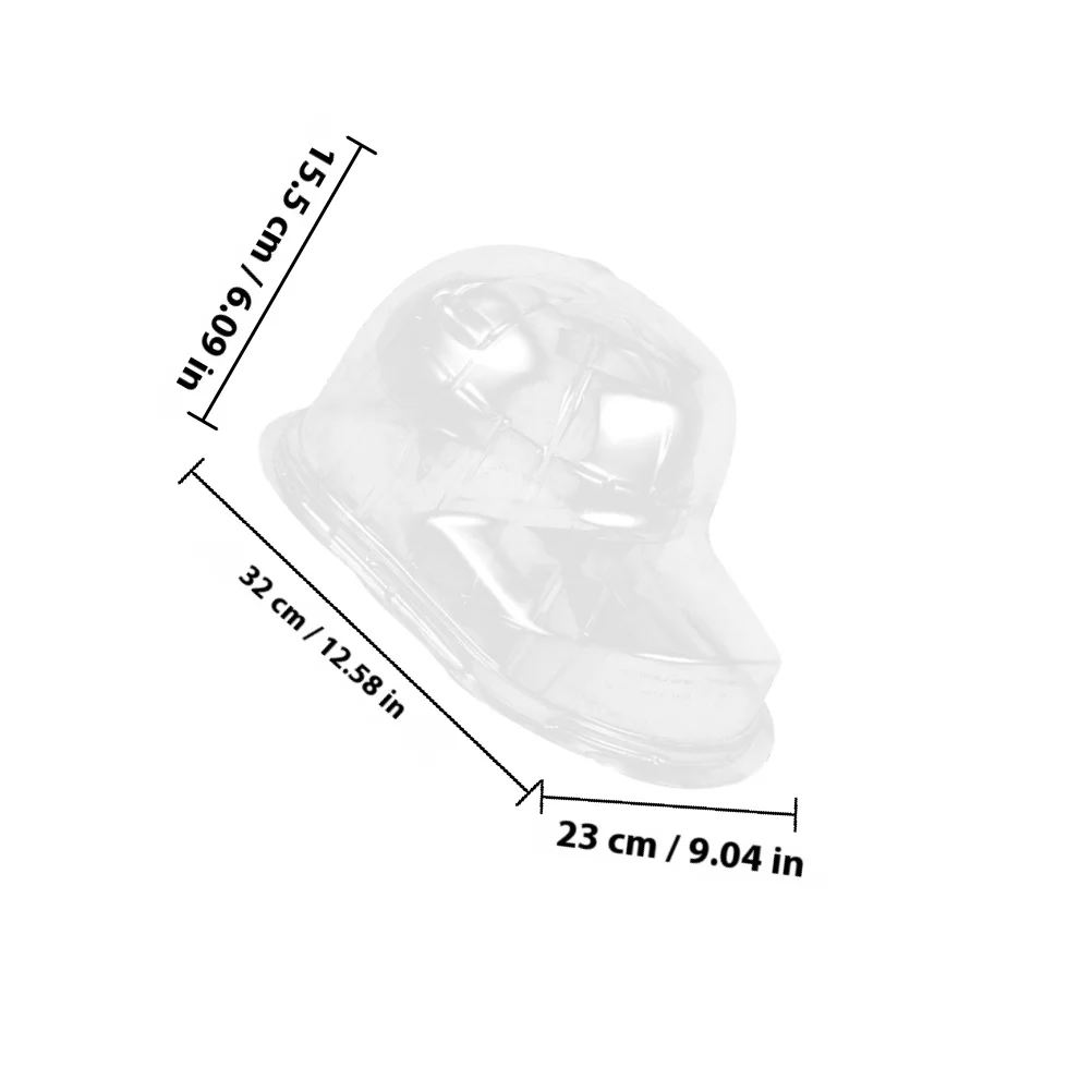 2Pcs Baseball Hat Holder Transparent Cap Shaper Compact Lightweight Tabletop Display Storage Rack Hat Holder Baseball Cap Shaper