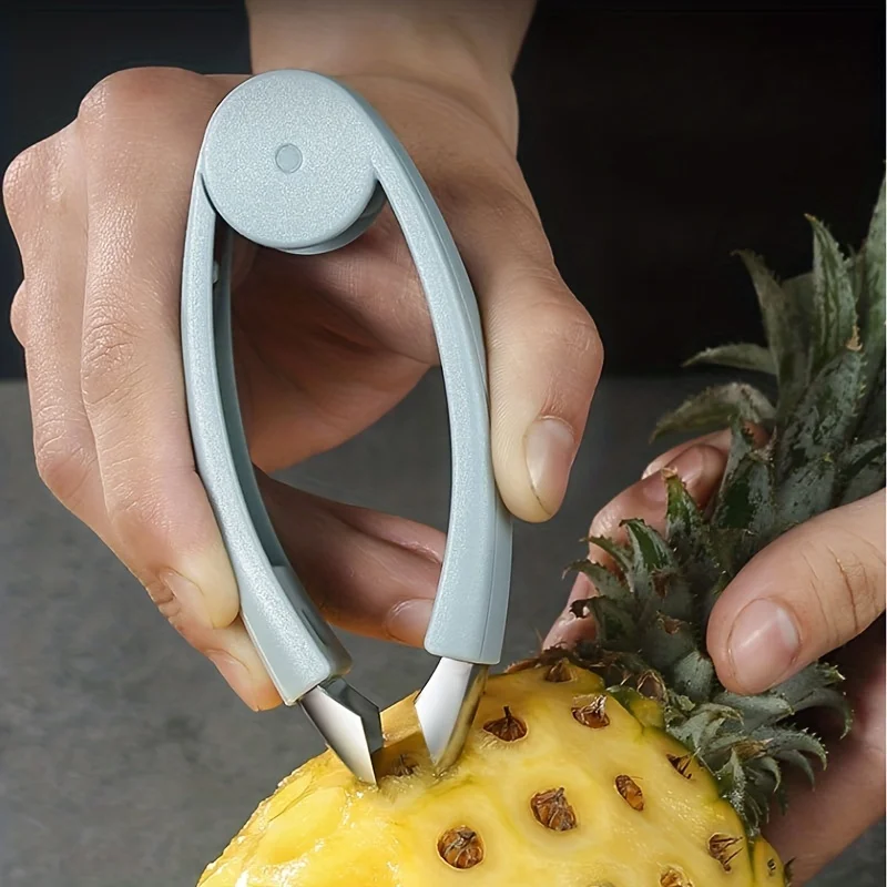 Handheld Pineapples Eye Remover for Potato Eye Stainless Steel Pineapples Peeler Clip Fruit Shelling Tweezer Kitchen Gadget