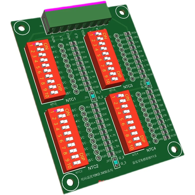 

Temperature Acquisition Board NTC Simulation Sampling Energy Storage Testing Fixture 3435 10KNTC