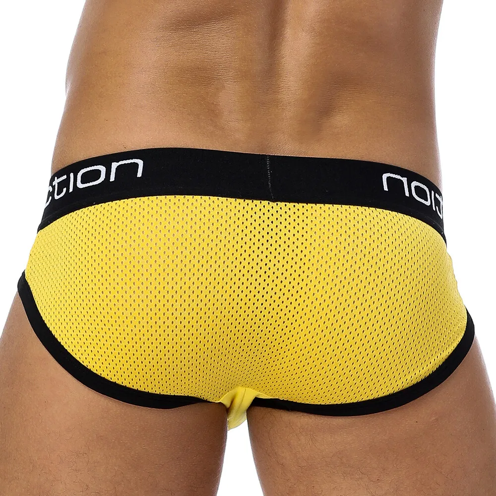 Mens Underwear Sexy Male Briefs Breathable Mesh Panties Shorts Bikini Underpants for Men BS107