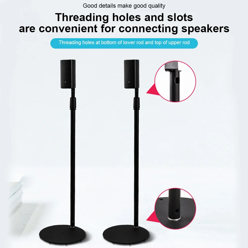 2Pcs Speaker Stand for Samsung Q30B 9500S Q900A JBL Speaker Sound Bar 80-150cm Adjustable Speaker Floor Stand Bracket Holder