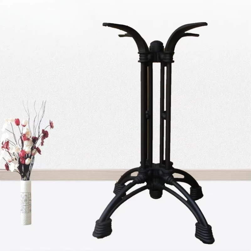 Modern pedestal dining table base dining room black cast iron table legs