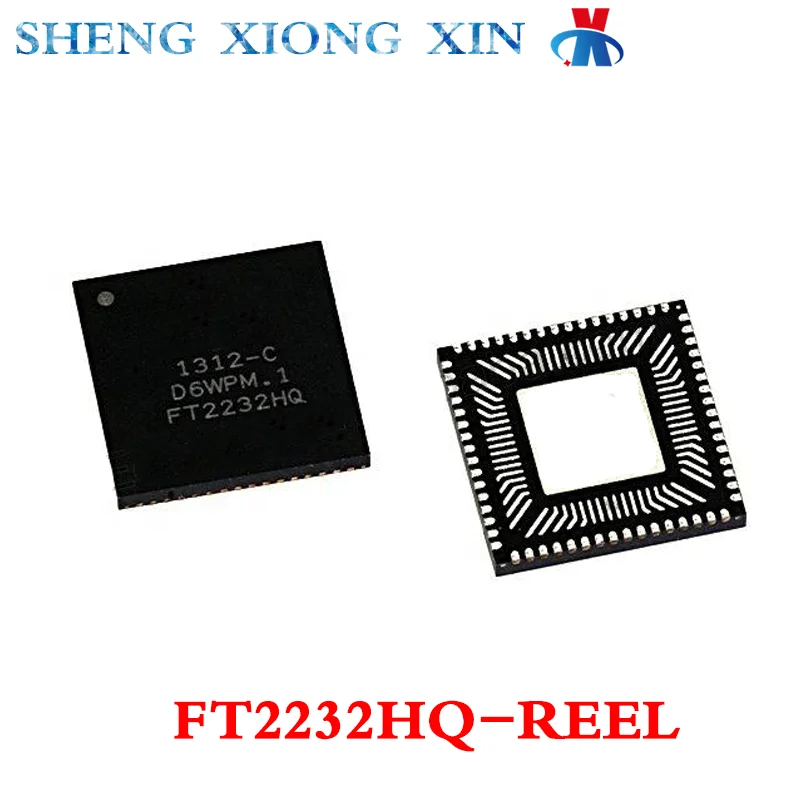 5pcs/Lot New 100% FT2232HQ-REEL QFN-64 USB Interface IC 1312-C FT2232HQ Integrated Circuit