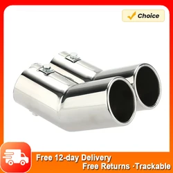 Dual Pipes Stainless Steel Exhaust Tail Pipes Muffler Tips for VW Jetta (1998-2004) VW Golf 4 Bora Car Exhaust Tail Pipe
