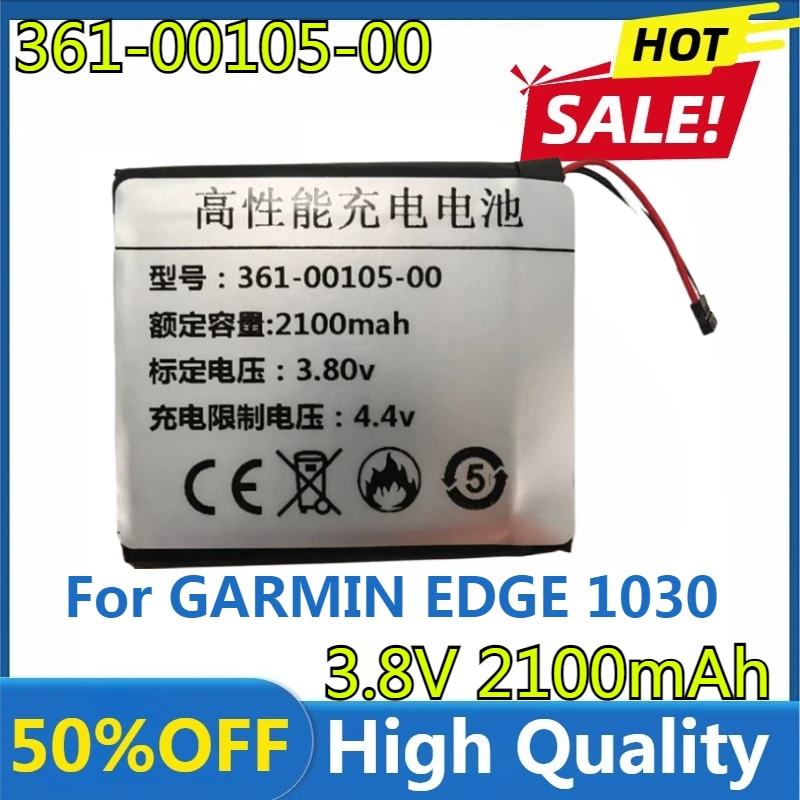 

New High Quality Replaceable 2100mAh 361-00105-00 Battery for GARMIN EDGE 1030 Bicycle Handheld GPS Navigation