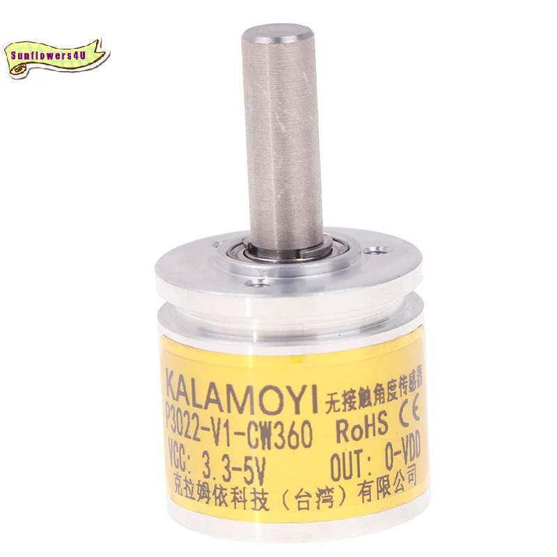 1 PCS P3022-V1-CW360 Waterproof Rotary Hall Angle Sensor 0-360 Degree Full Circle Magnetism NEW Angle Sensor