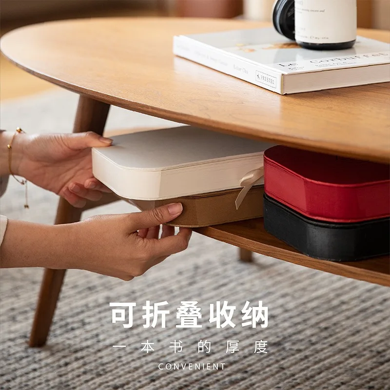 Customizable logo eighteen paper stool folding round low stool changing shoes commercial gift cross-border