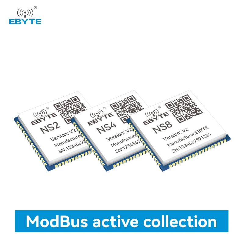 Multi-Serial Port to Ethernet Module 2/4/8-Way Modbus Protocols EBYTE NS Module Series Virtual Serial Port Testing Board
