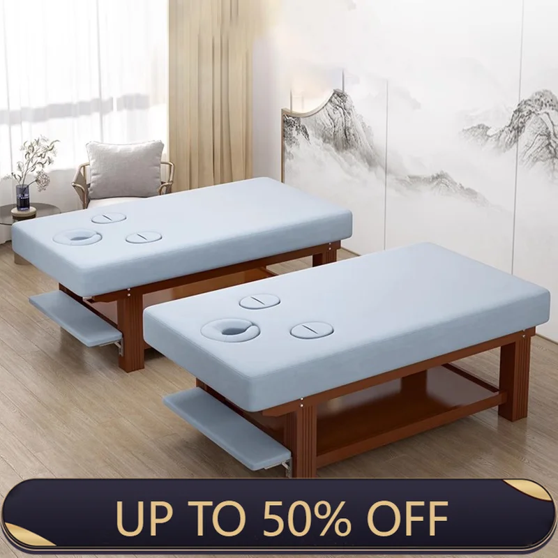 Widened Design Massage Bed Elegant With Hole Simple Modern Massage Table Premium Classic Camilla Masaje Beauty Salon Furniture