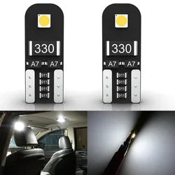 2x T10 LED W5W Canbus 6000k Reading Dome Lamp Marker Wedge License Plate Light Bulb 168 194 192 DC 12V White Red Orange Ice Blue
