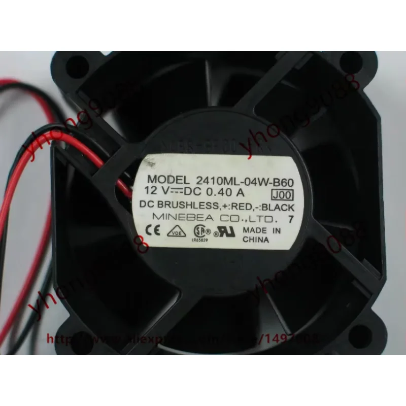 NMB-MAT 2410ML-04W-B60 J00 DC 12V 0.40A 60x60x25mm Wentylator chłodzący do serwerów