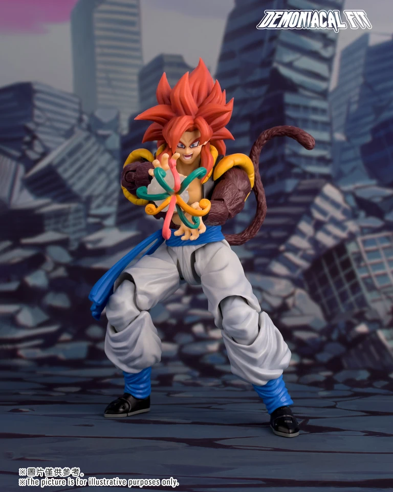 IN STOCK Demoniacal Fit SSJ4 Gogeta Anime Action Figures Dragon