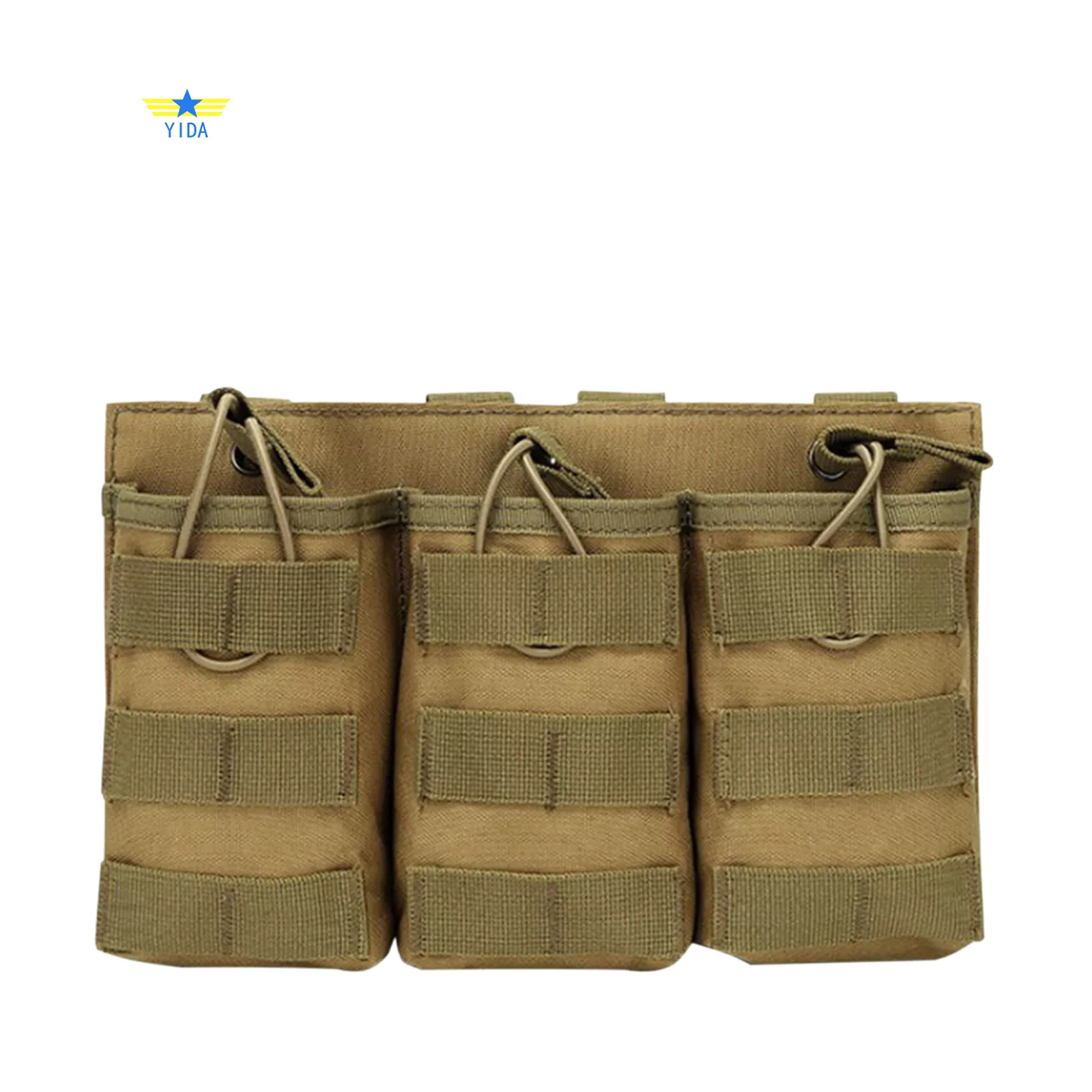 

Molle Triple Magazine Pouch Нейлоновый открытый верх 5,56 .223 Держатель для винтовки Карман для журналов для пистолетов Нейлоновая высококачественная поясная вешалка