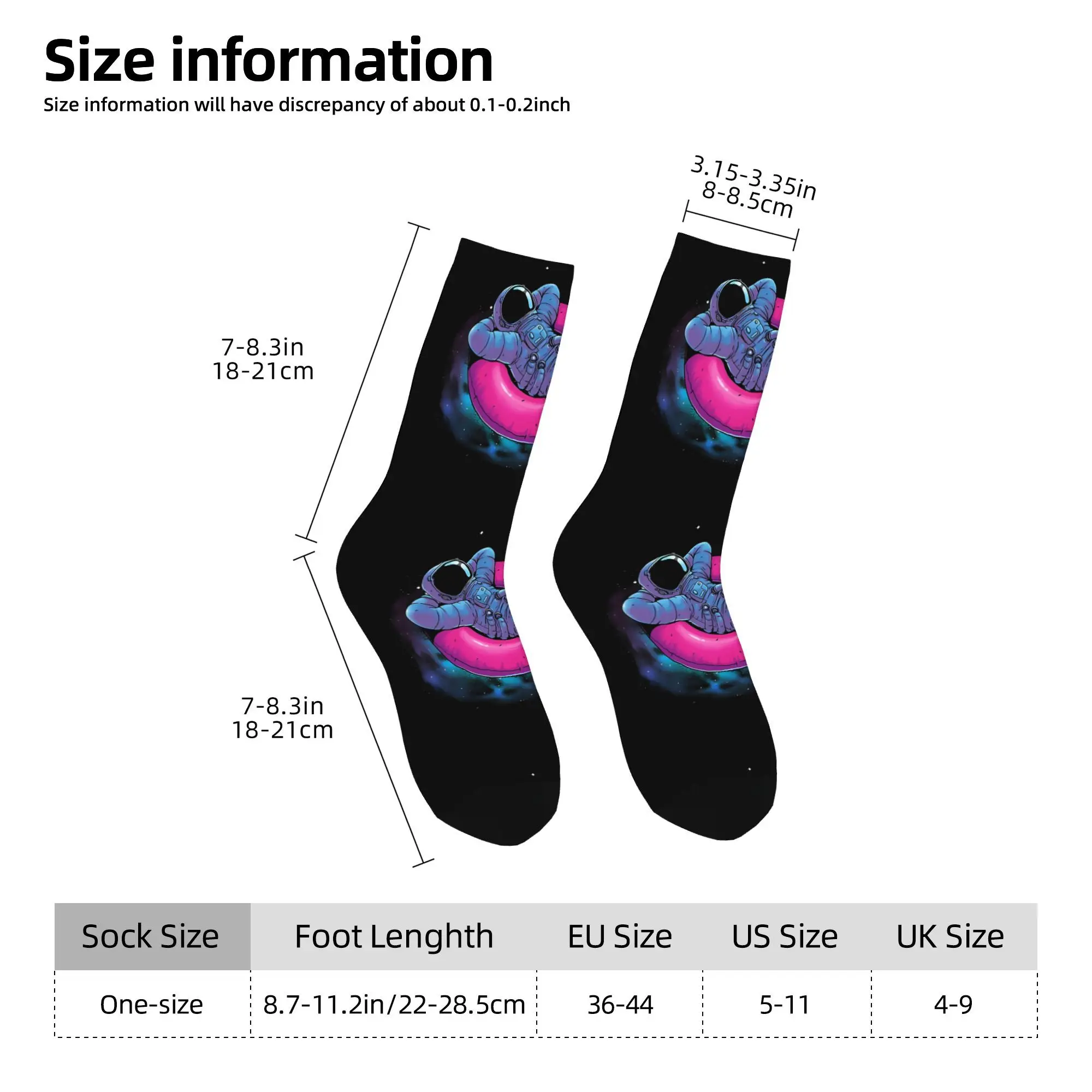 جوارب Happy Men's Floating Dream Vintage Hip Hop Novelty Crew Sock هدية مطبوعة