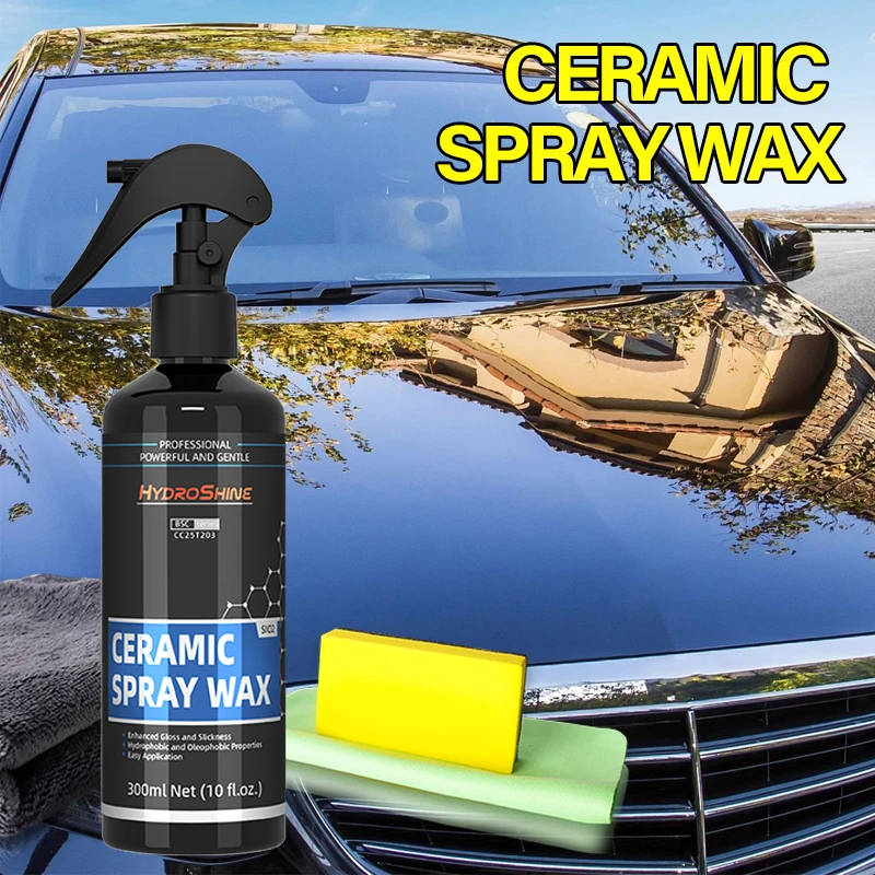 Ceramic Spray Wax - Nano Ceramic Car Coating, Carnauba Car Paint Care, Crystal Long-Lasting Protection, Paint Gloss Sealer