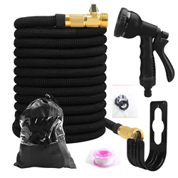 75/100/150Ft Expandable Garden Hose with 8 Functions Spray Nozzle Water Hose Expanding Water Pipe for Garden Irrigation Car Wash