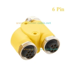 3-Wege-Mini-Schnellverbinder 7/8" 5-polig Stecker auf Buchse Y-Verteiler IP67 Mini-Feldverbindungsstecker Stromverteilungsadapter – Detail 5