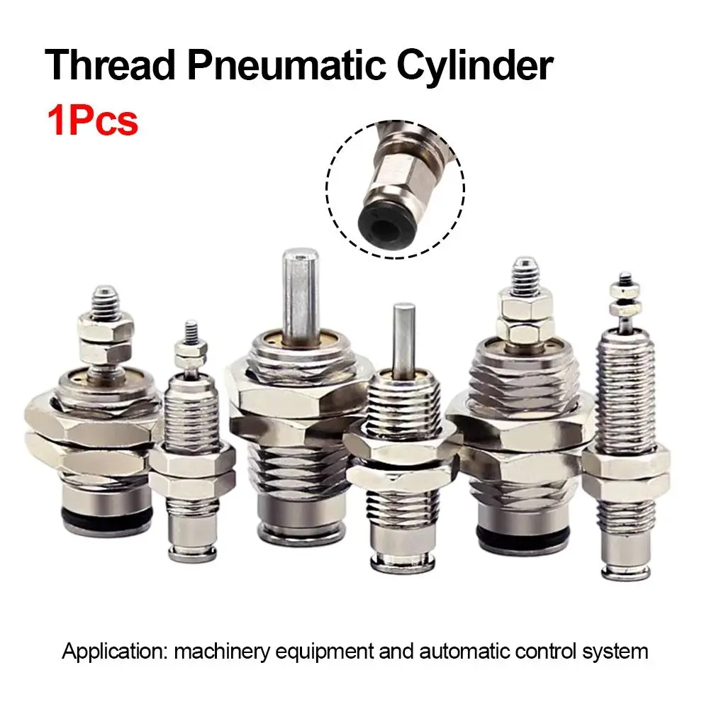 1Pcs Bore 6/10/15mm CJPB Pneumatic Cylinder SMC Type Stroke 5-20mm Thread Pneumatic Cylinder Metal Spring Return