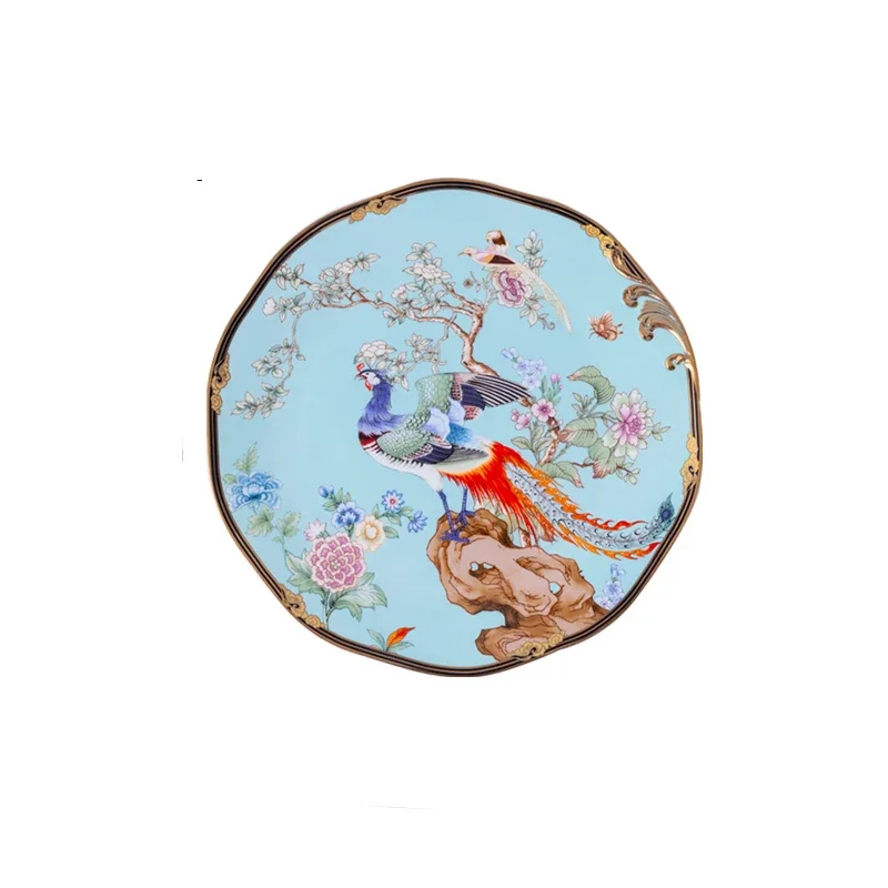 Creativity Phnom Penh Bone China Ceramic Plate Household High-end Dinner Plates Fish Plates European Style Tableware Set