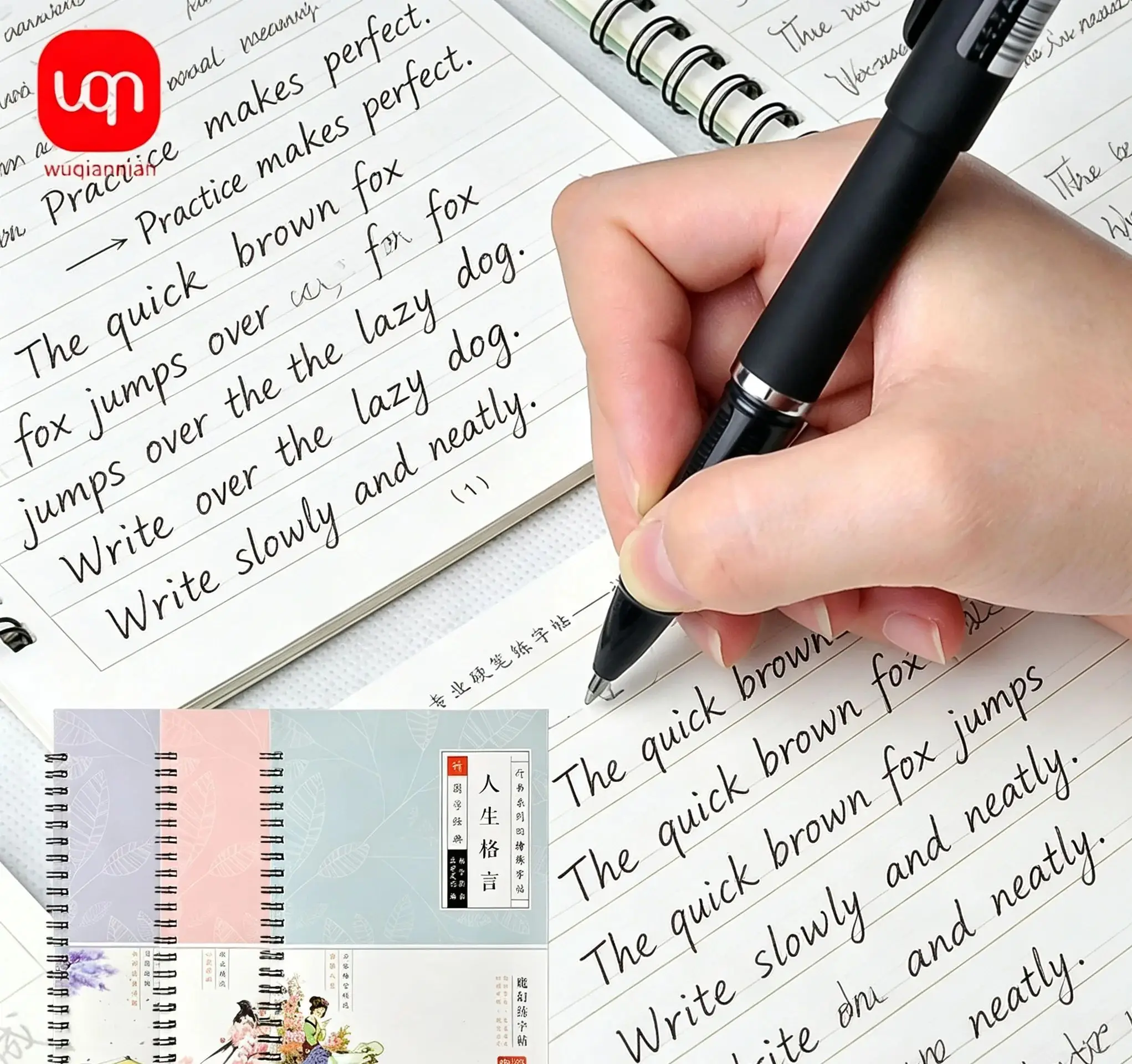 Line Script Copybook Adult Regular Quick High School Students Practice Calligraphy Libros Livros