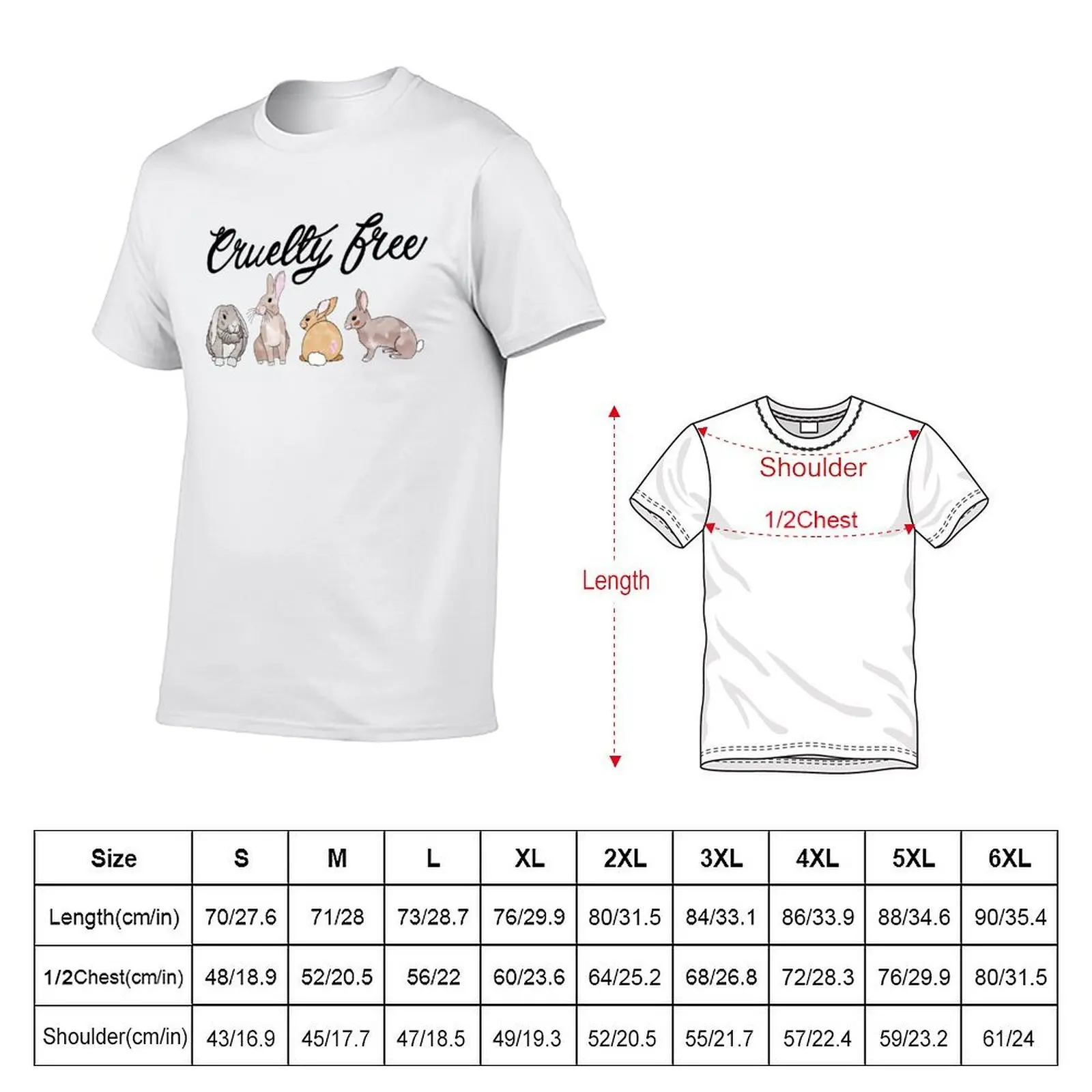Cruelty Free - Makeupped Bunnies T-Shirt funny gifts boys whites mens t shirt