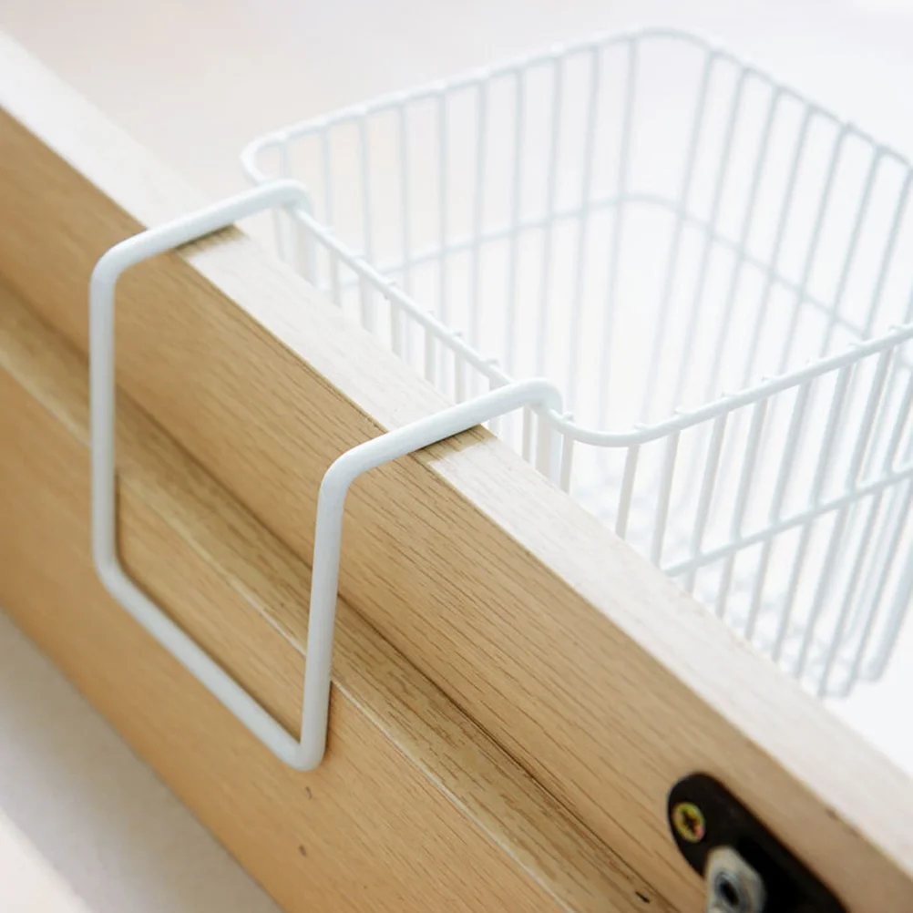 

2Pcs Punch-Free Hanging Basket Stainless Steel Kitchen Storage Rack Space-Saving Versatile Holder Wall Decoration Sundries