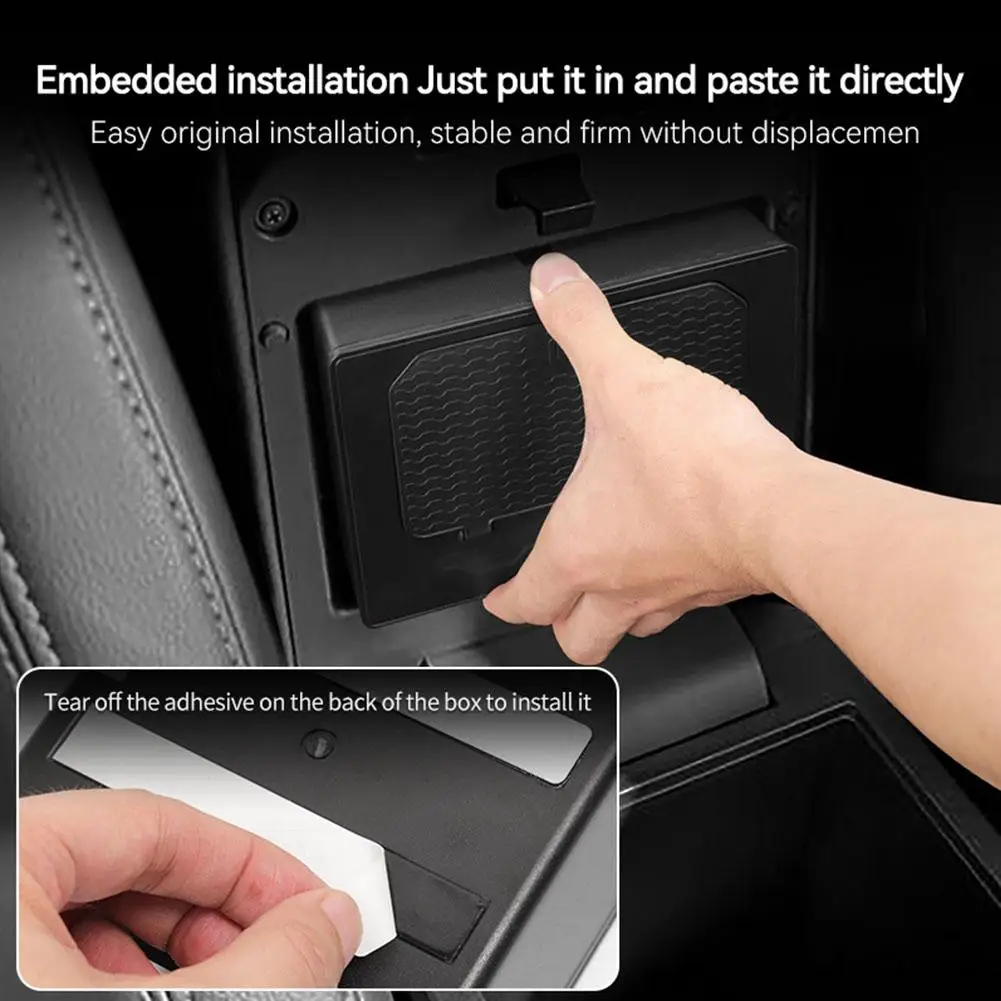 

For Mitsubishi L200/Triton 2024 2025 Car Armrest Box Box Armrest Storage Organizer Center Hidden Hidden Storage Tray Consol T4Q6