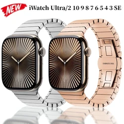 Metal Strap for Apple Watch Band 46mm 45mm 49mm 44mm 41mm 40mm 42mm Stainless Steel for IWatch Ultra 3/2/1 11 10 9 8 7 6 5 4 SE3