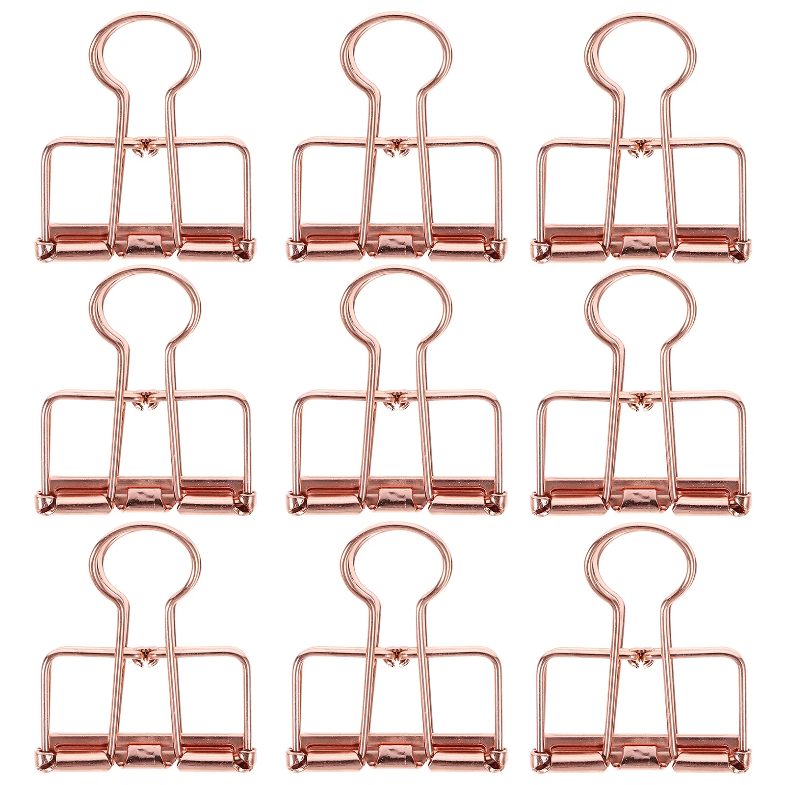 10 قطعة من مشابك الورق المعدنية المجوفة لتنظيم المستندات المكتبية وتخزين الملفات واللوازم المكتبية #2