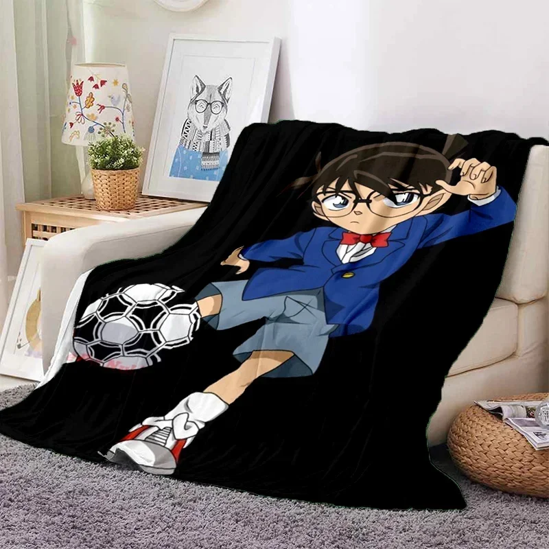 Detective C-Conan Throw Blanket Soft Flannel Thin for Bed Sofa Cover Bedspread Home Deco picnic cooling blankets for beds gift