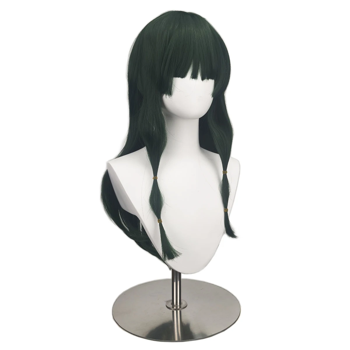 Maomao شعر مستعار تأثيري يوميات الصيدلي تأثيري حلي الزي طويل الأخضر الداكن الباروكات للنساء أنيمي الباروكات #4