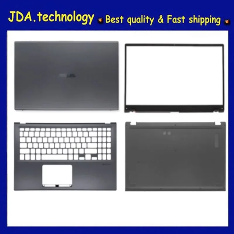 New/org For ASUS VivoBook 15 X512 X512F A512 A512F F512 F512D 15.6 LCD Back Cover /Front Bezel /Upper cover /Bottom case,Gray